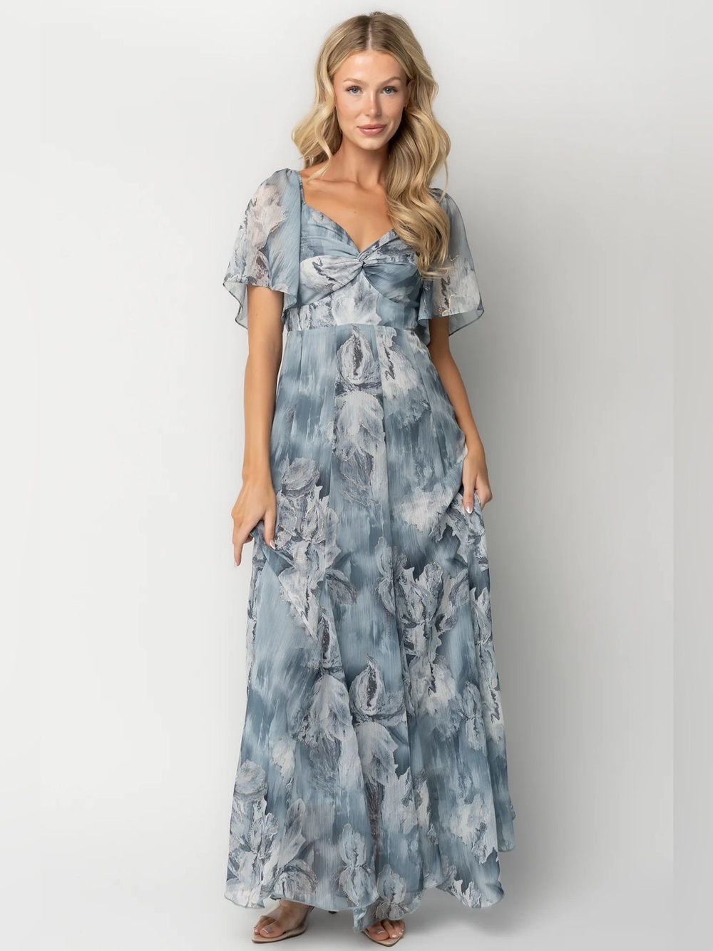 Baltic Born NEW Light Blue Floral Positano Maxi Dress - Picture 3 of 16